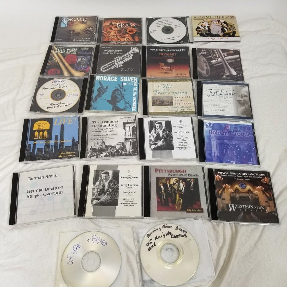 Jazz Music CD Lot of 22 Brass Band Swing Blues Ragtime Trumpet American German